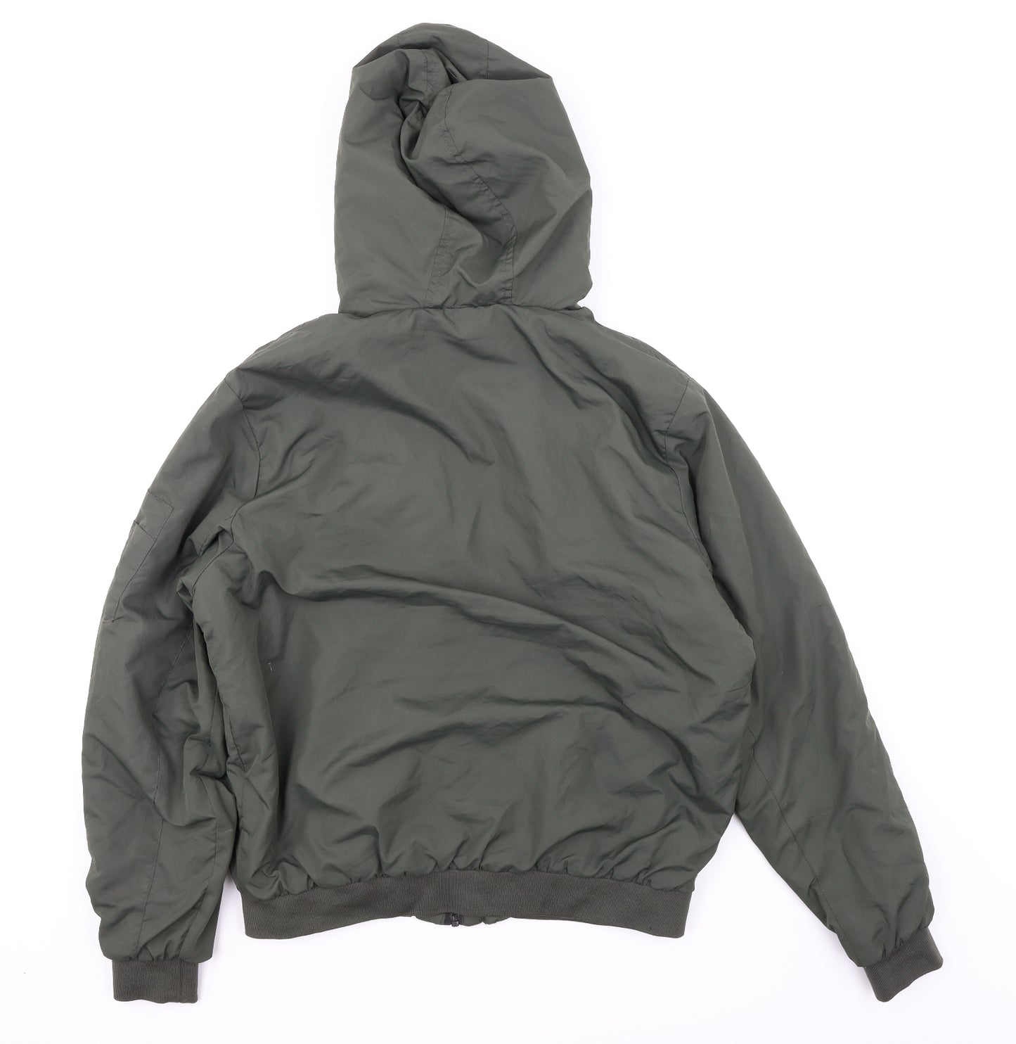 Brave Soul Womens Green   Puffer Jacket Coat Size XL