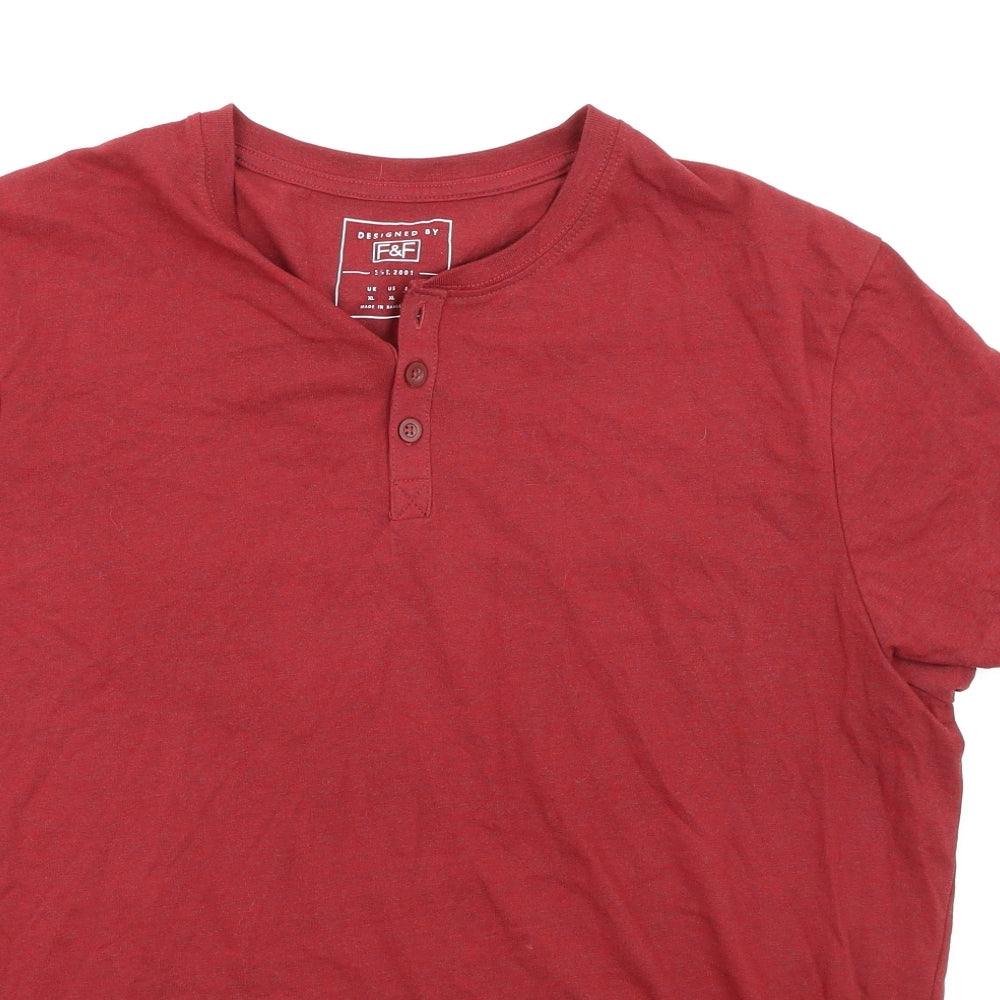 F&F Mens Red    T-Shirt Size XL