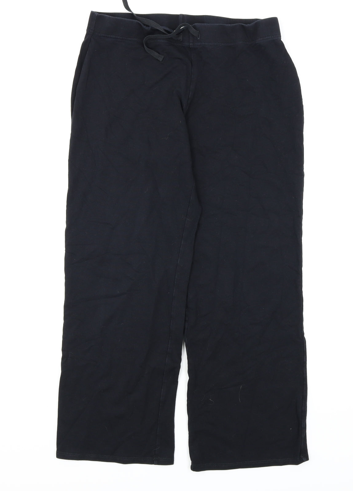 M&S Womens Black   Jogger Trousers Size 14 L23 in