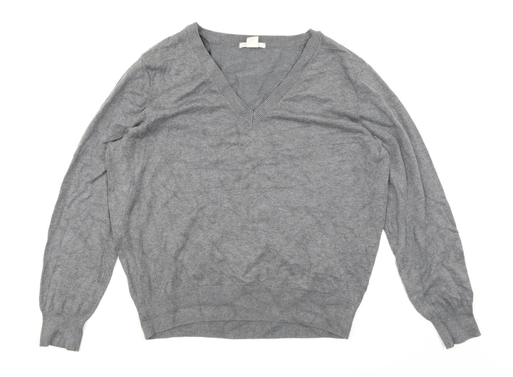 H&M Womens Grey   Pullover Jumper Size L