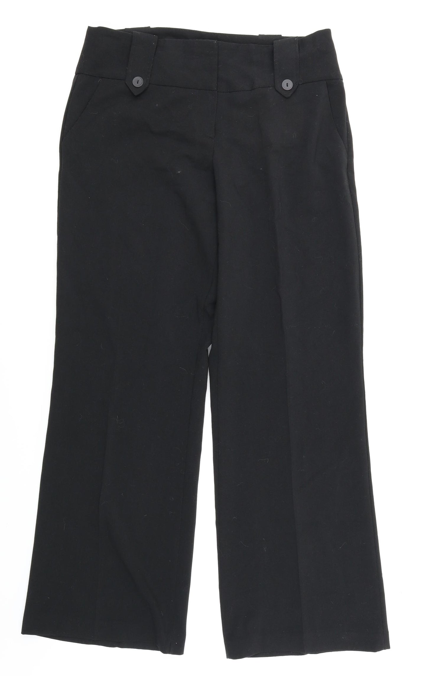 AMARANTO Womens Black   Trousers  Size 12 L30 in