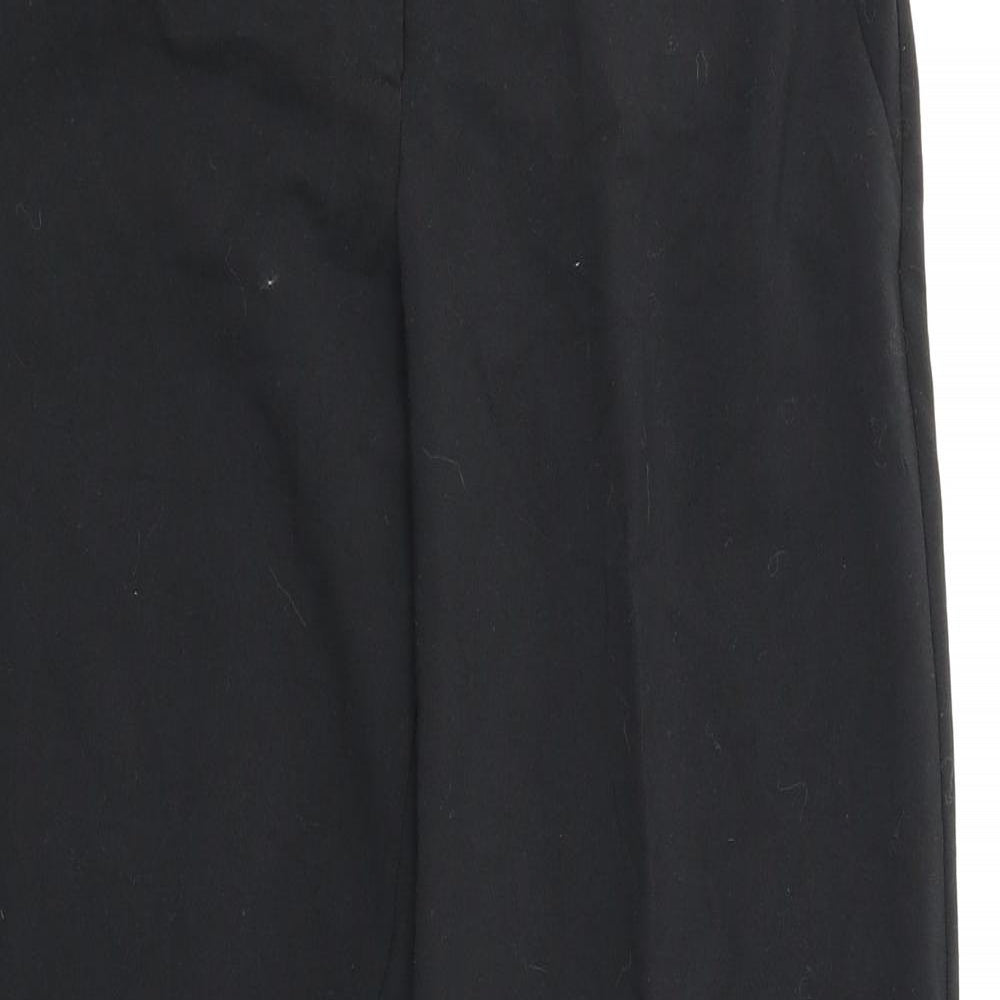 AMARANTO Womens Black   Trousers  Size 12 L30 in
