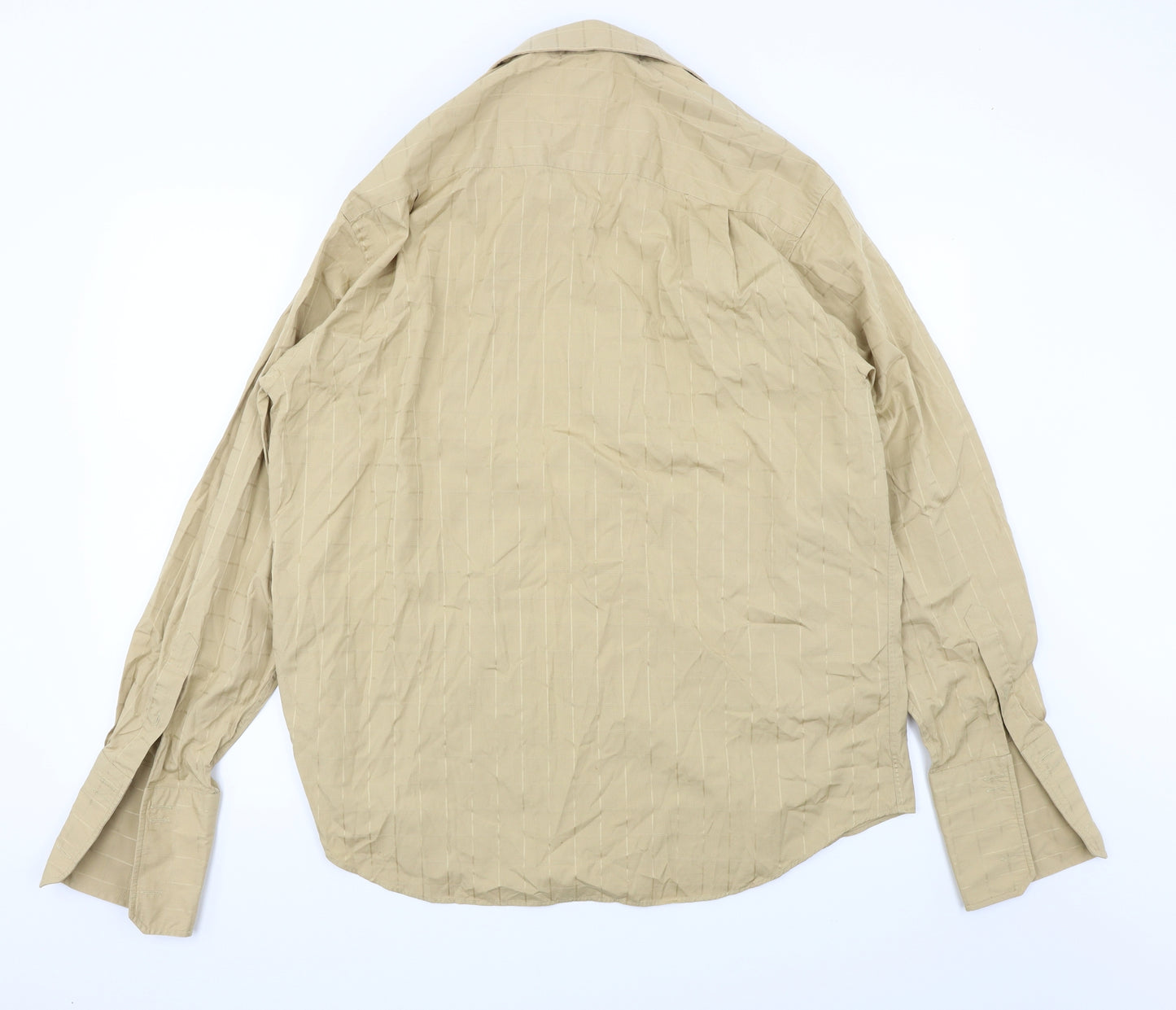 NEXT Mens Brown Check   Dress Shirt Size 17