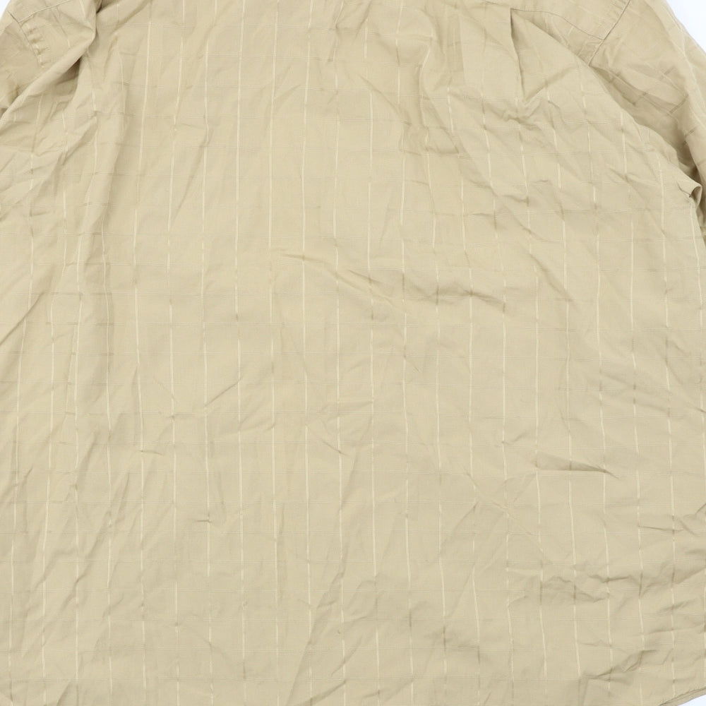 NEXT Mens Brown Check   Dress Shirt Size 17