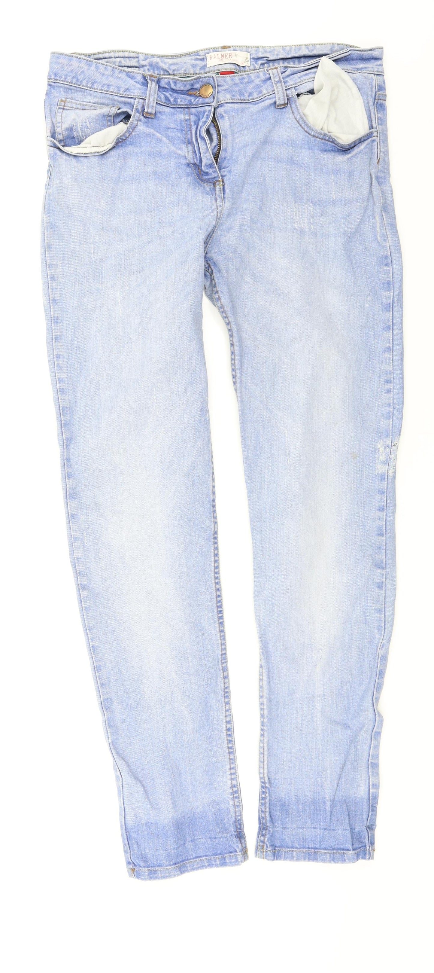Falmer Womens Blue  Denim Skinny Jeans Size 12 L29 in
