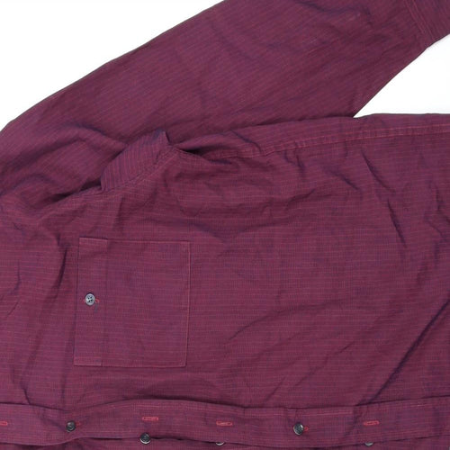 Debenhams Mens Purple Striped   Button-Up Size M