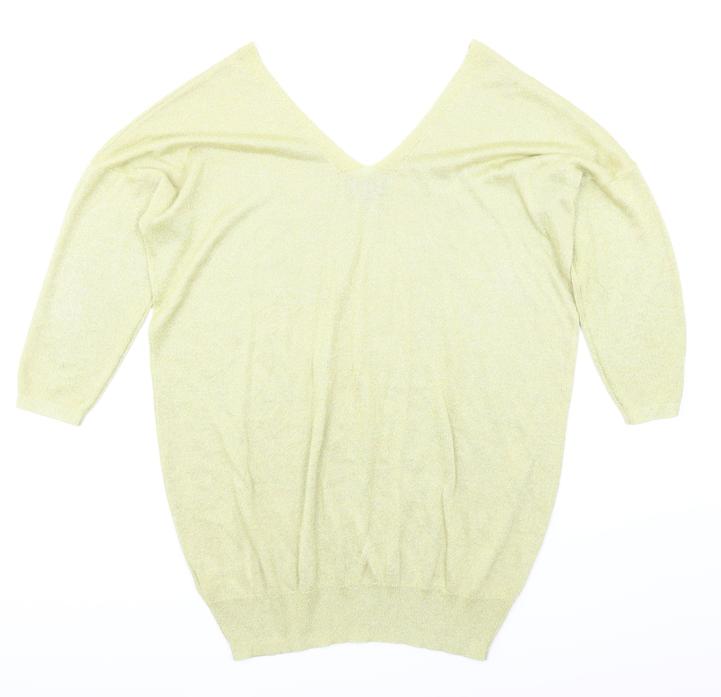 NEXT Womens Gold   Pullover Jumper Size 16