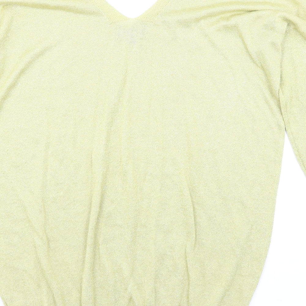 NEXT Womens Gold   Pullover Jumper Size 16