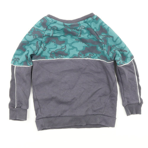 George  Boys Grey   Pullover Sweatshirt Size 2-3 Years  - DInosaur