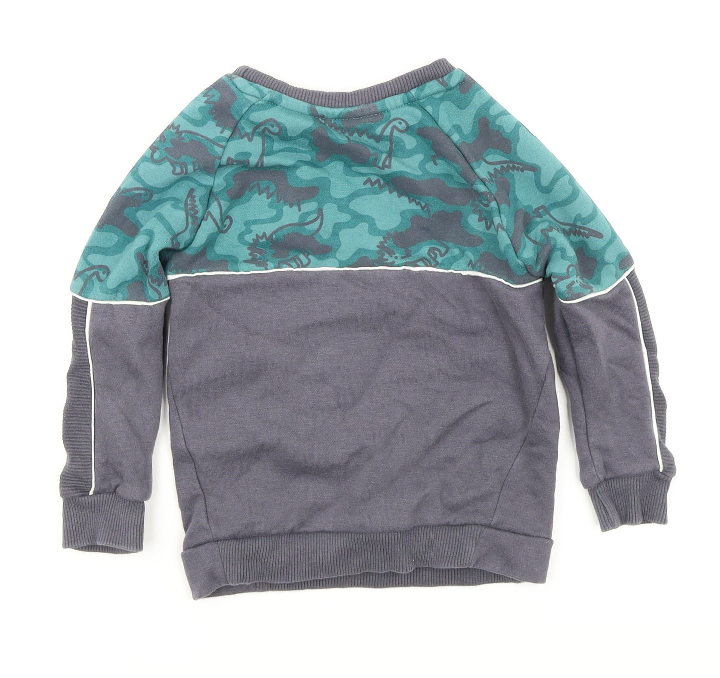 George  Boys Grey   Pullover Sweatshirt Size 2-3 Years  - DInosaur