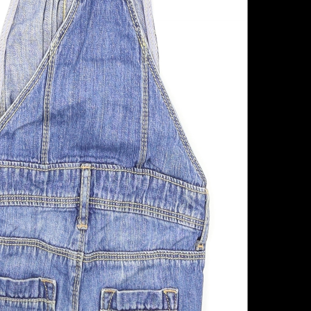 BabyGap Girls Blue  Denim Dungaree Shorts Shorts Size 3 Years