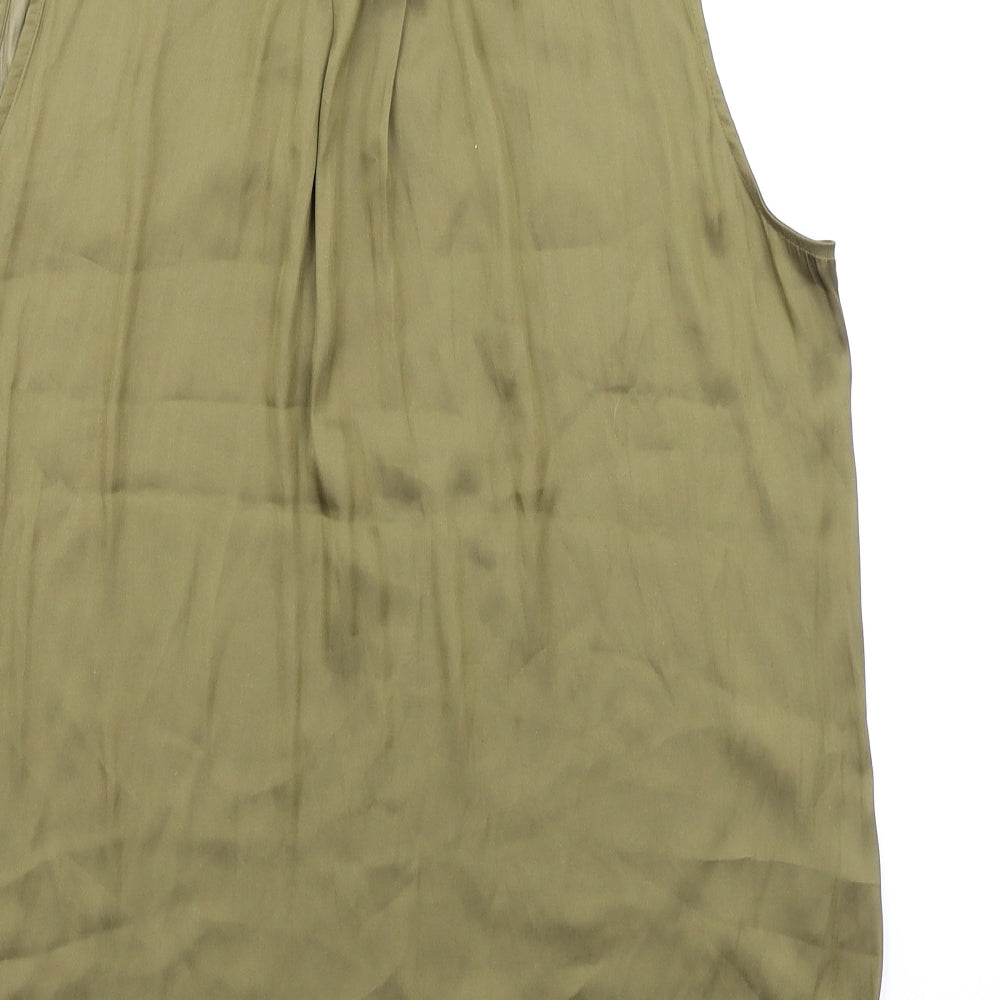 H&M Womens Green   Basic Blouse Size 12