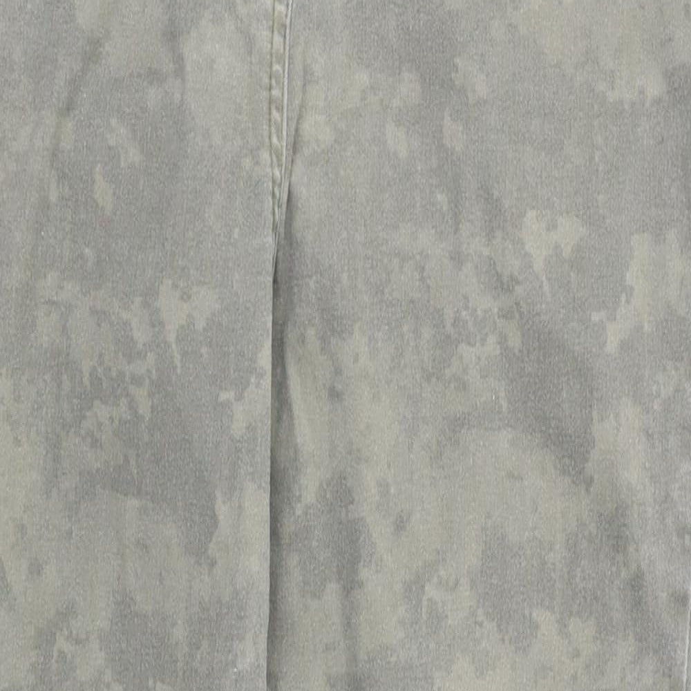 NEXT Womens Green Camouflage Denim Skinny Jeans Size 14 L28 in