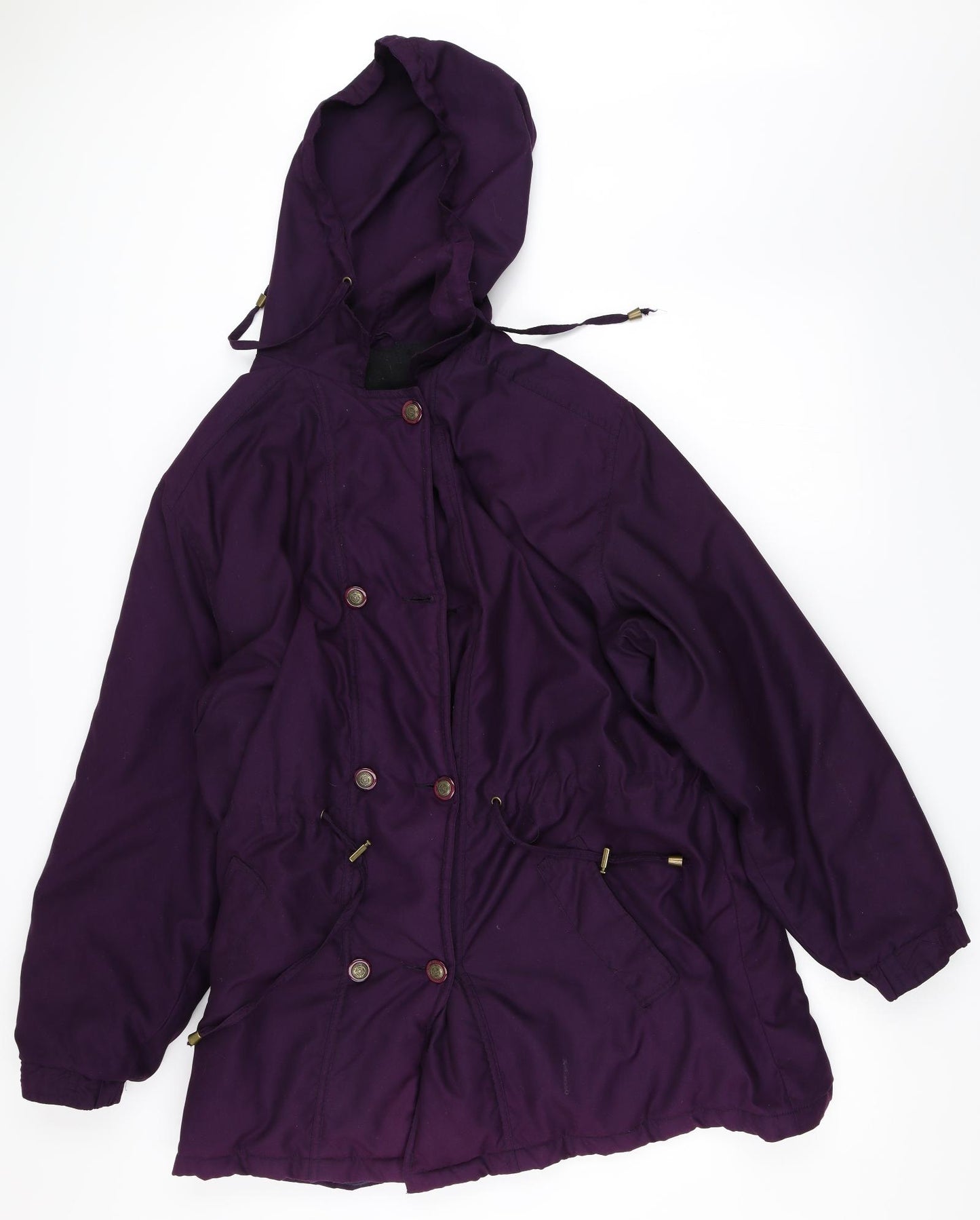 Preworn Womens Purple   Parka Coat Size 14