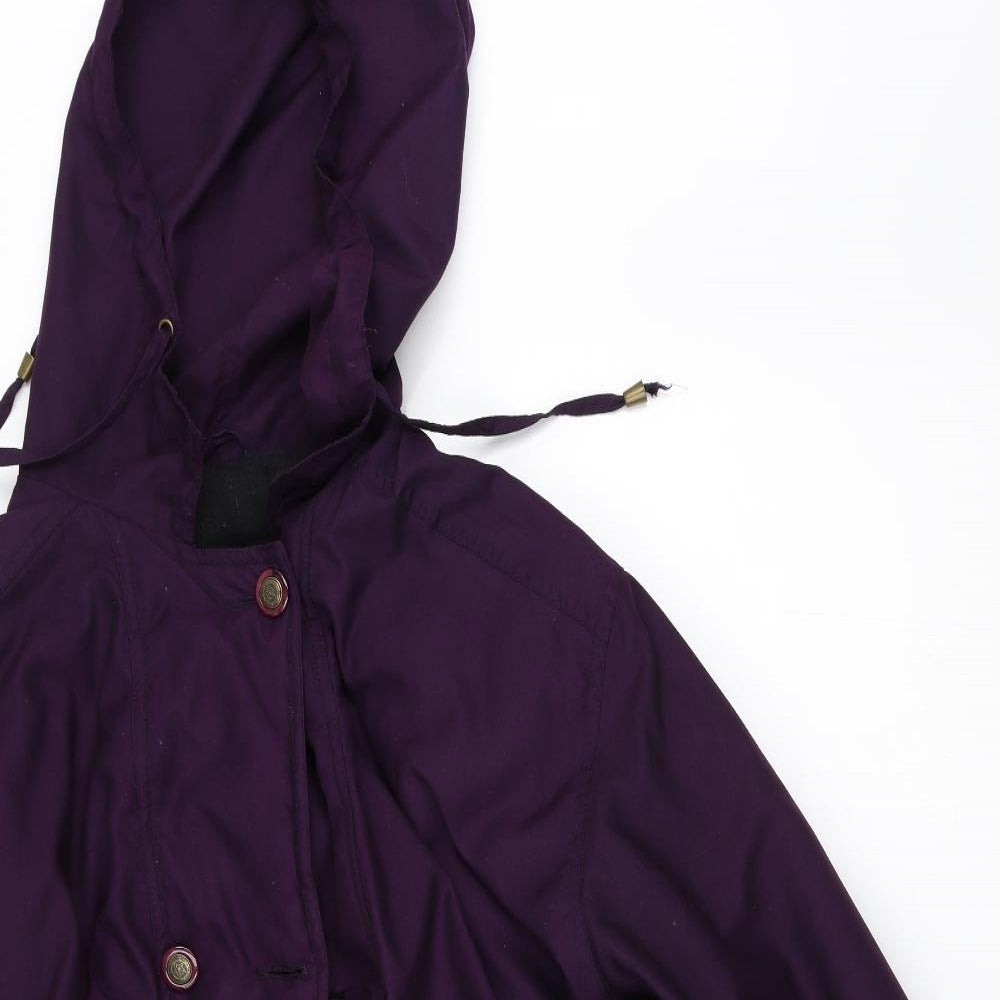 Preworn Womens Purple   Parka Coat Size 14