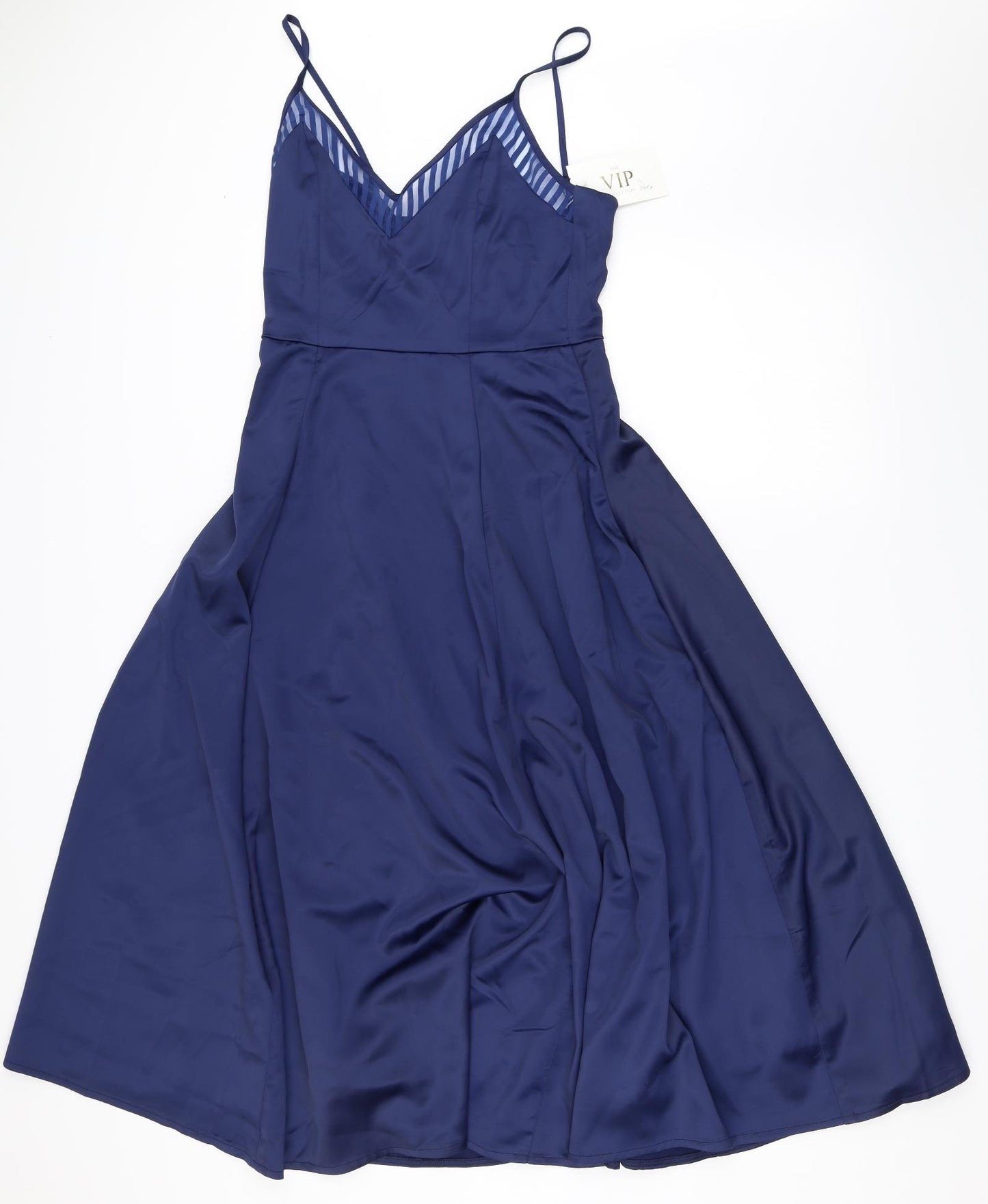 Honeyz.com Womens Blue  Satin Fit & Flare  Size 8