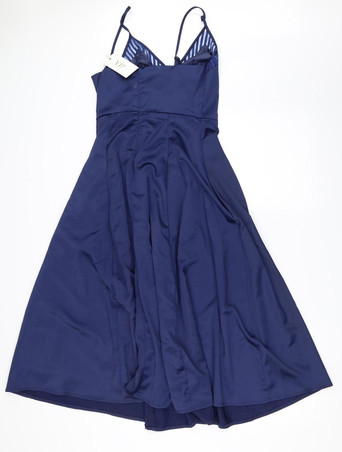 Honeyz.com Womens Blue  Satin Fit & Flare  Size 8