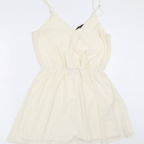 FOREVER 21 Womens Ivory   Skater Dress  Size L