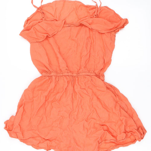 H&M Womens Orange   Playsuit One-Piece Size 38