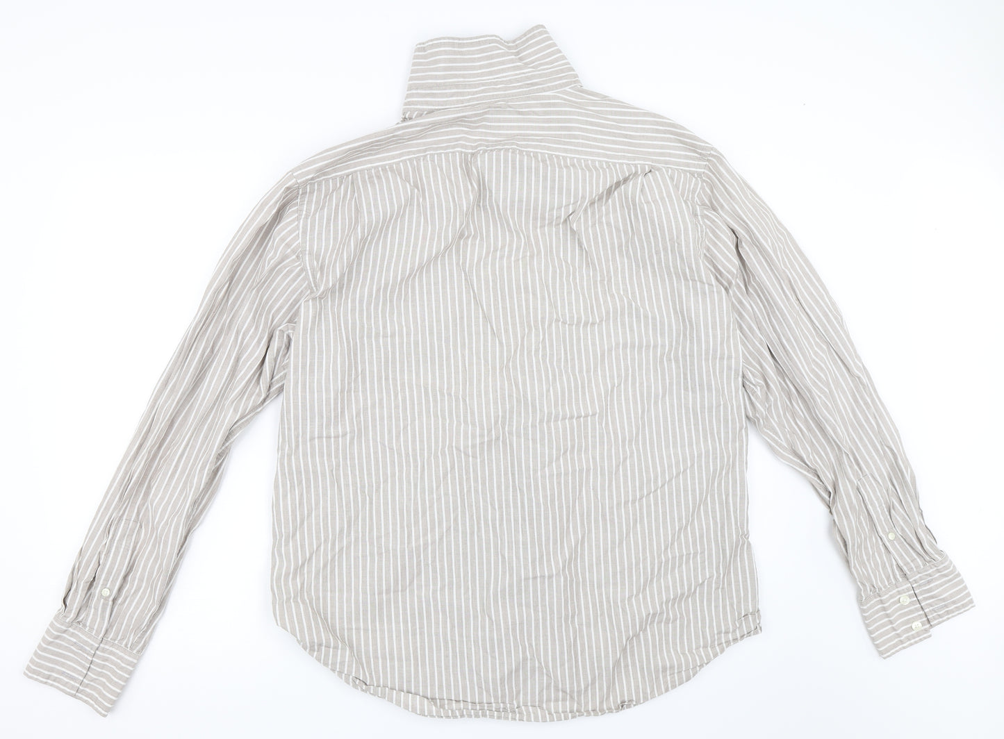 Gap Mens Beige Striped   Button-Up Size XL