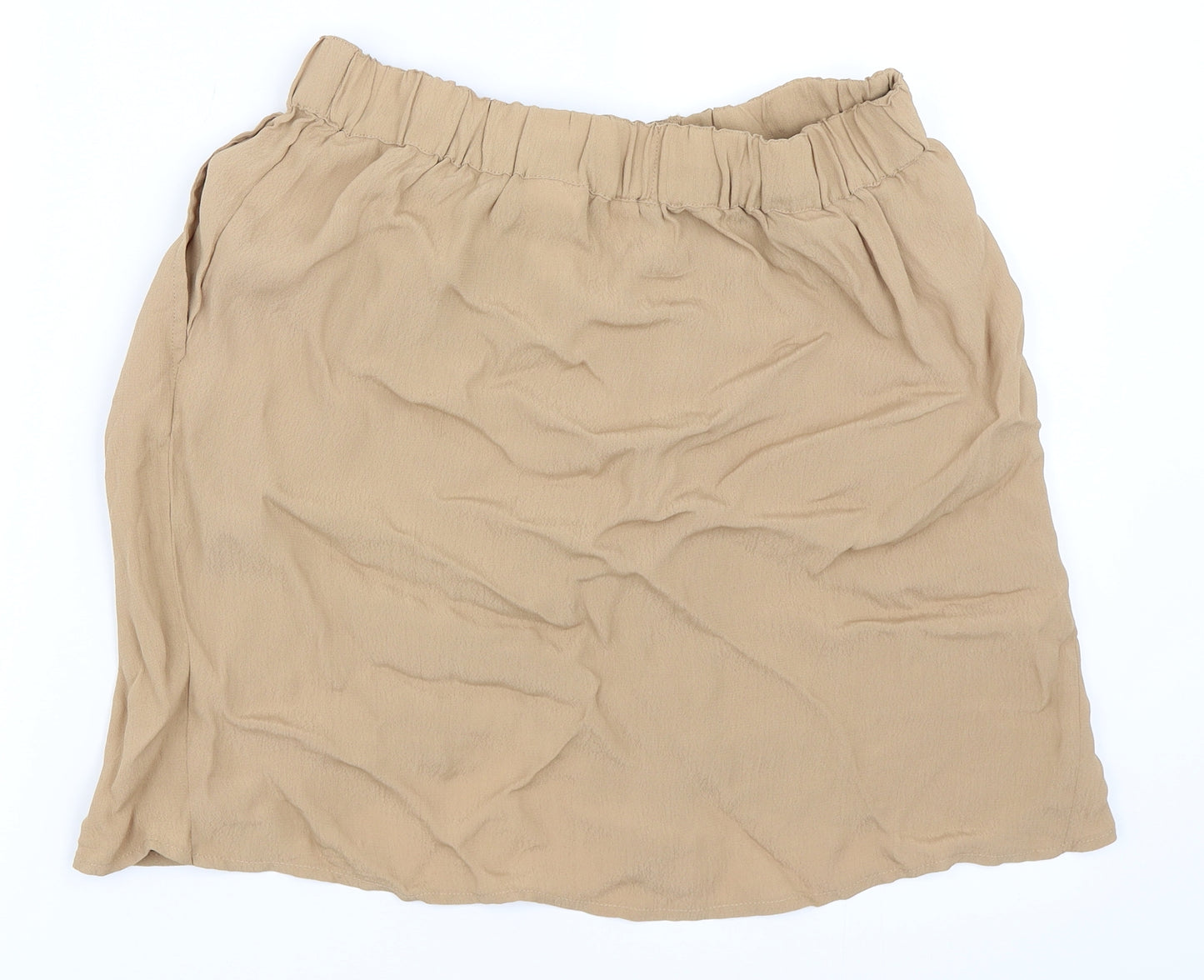 H&M Womens Beige   Mini Skirt Size 12