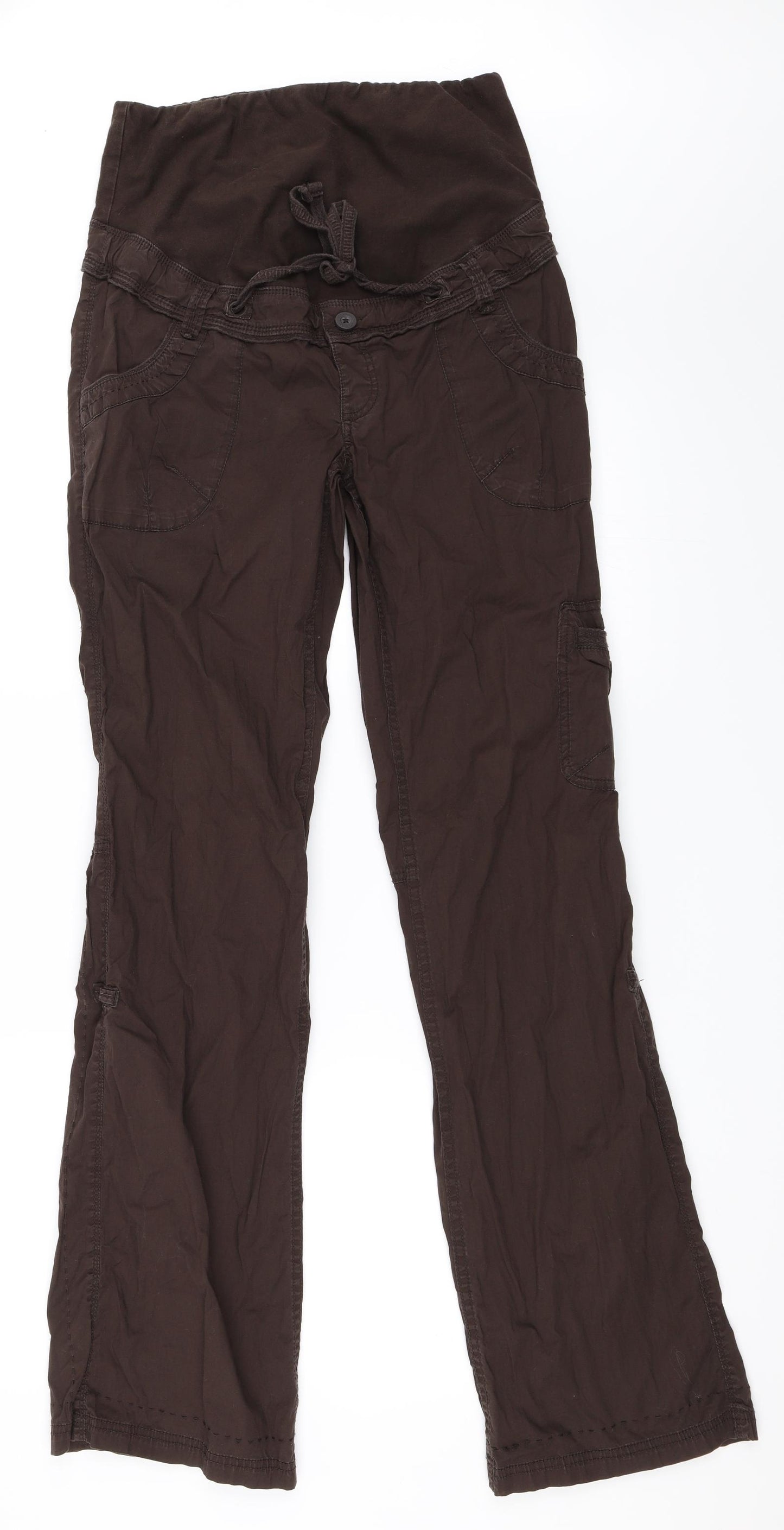 H&M Womens Brown   Trousers  Size 38 L33 in