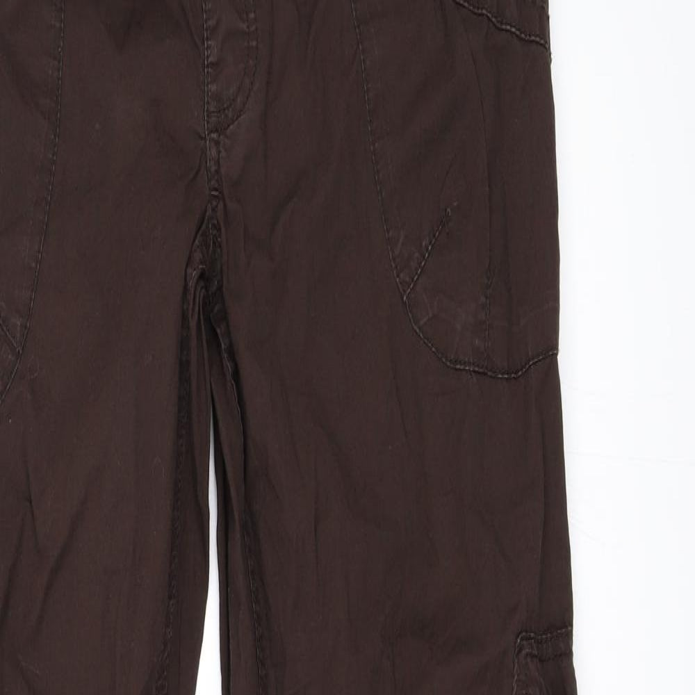 H&M Womens Brown   Trousers  Size 38 L33 in