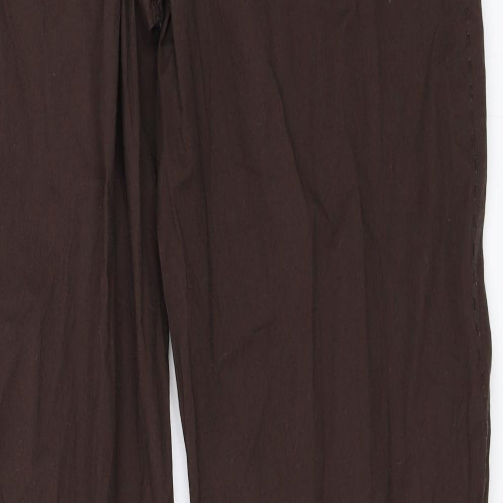 H&M Womens Brown   Trousers  Size 38 L33 in