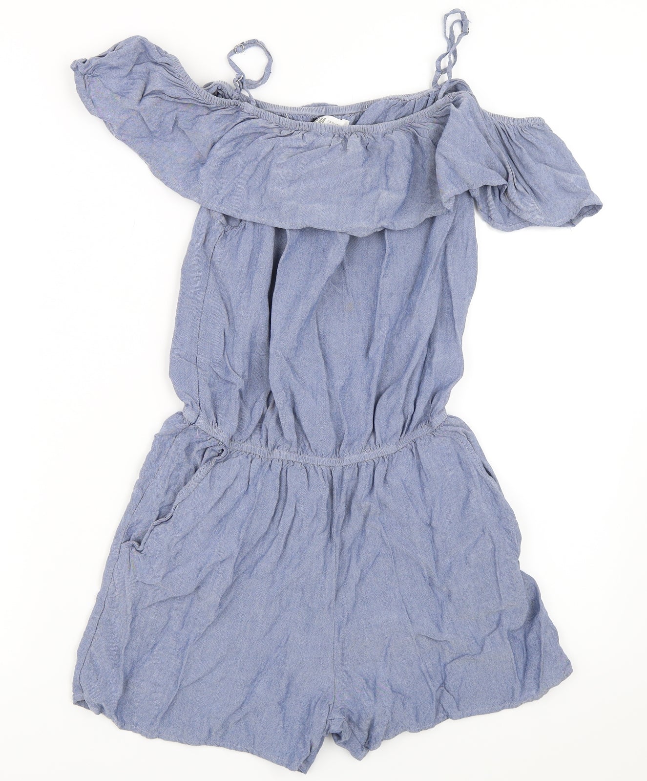 H&M Girls Blue   Playsuit One-Piece Size 14 Years