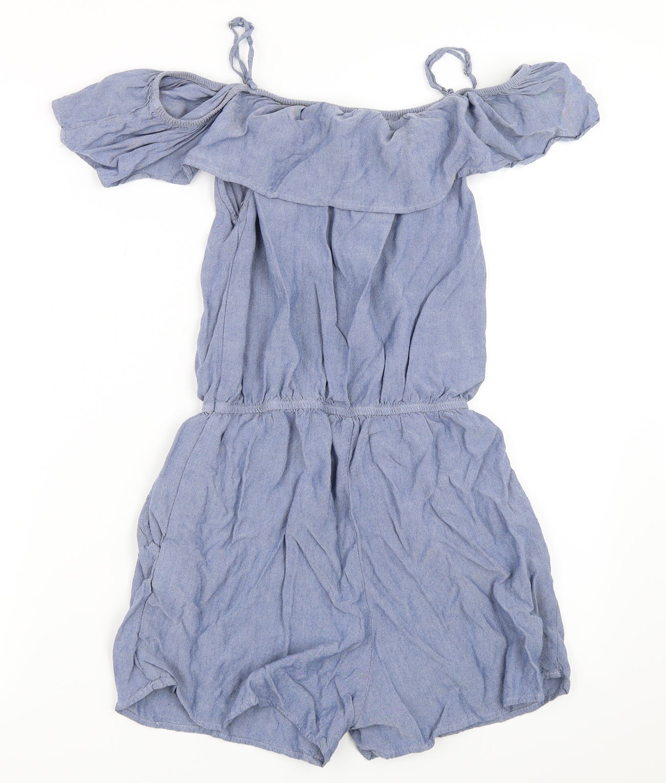 H&M Girls Blue   Playsuit One-Piece Size 14 Years