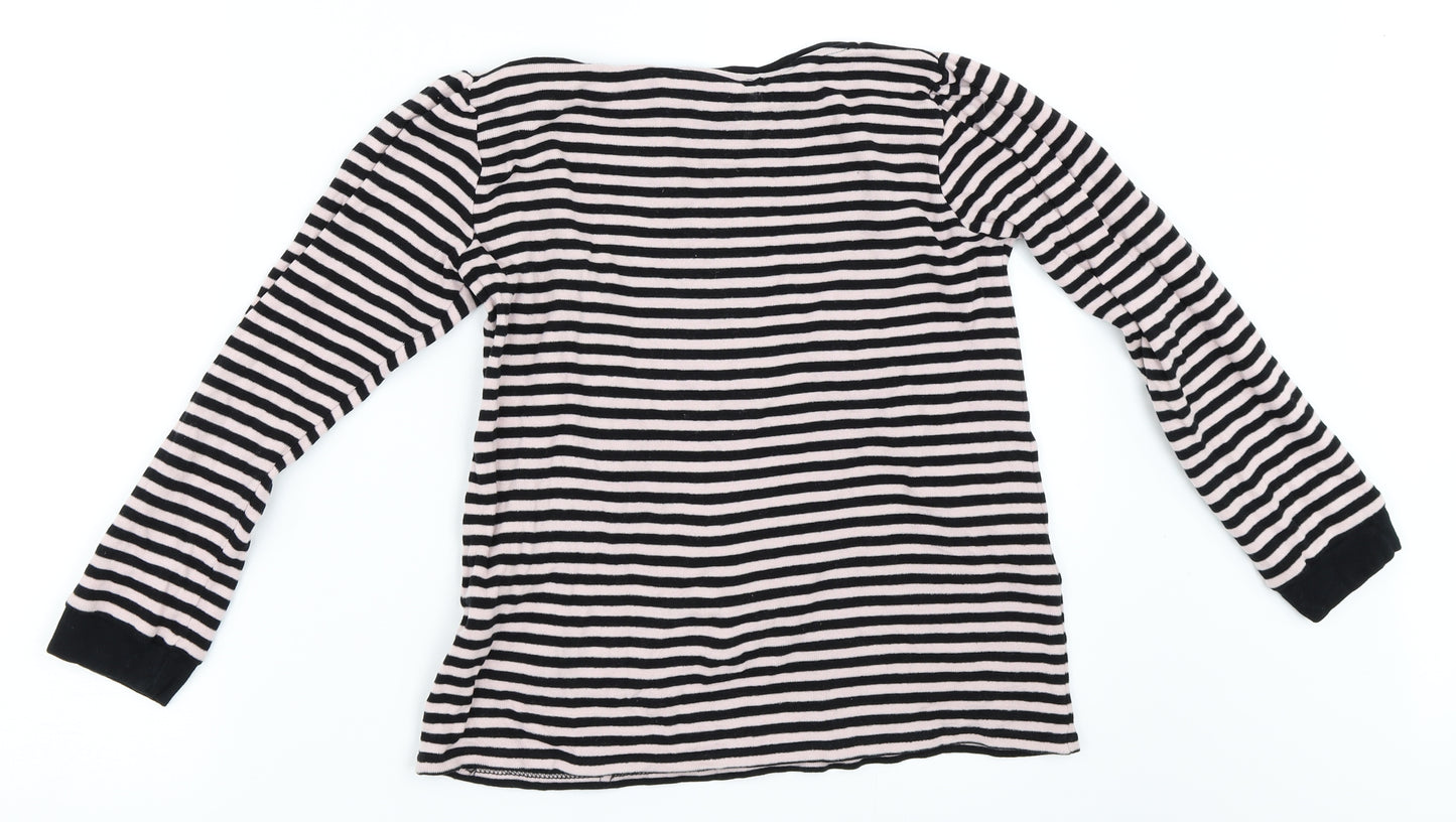 NEXT Girls Pink Striped  Pullover Jumper Size 10 Years