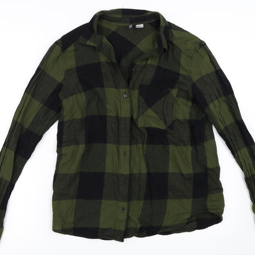 H&M Womens Green   Basic Button-Up Size 36