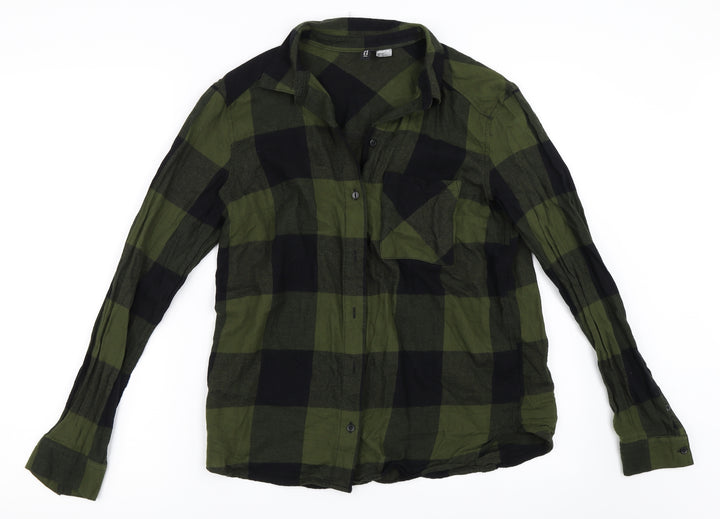 H&M Womens Green   Basic Button-Up Size 36