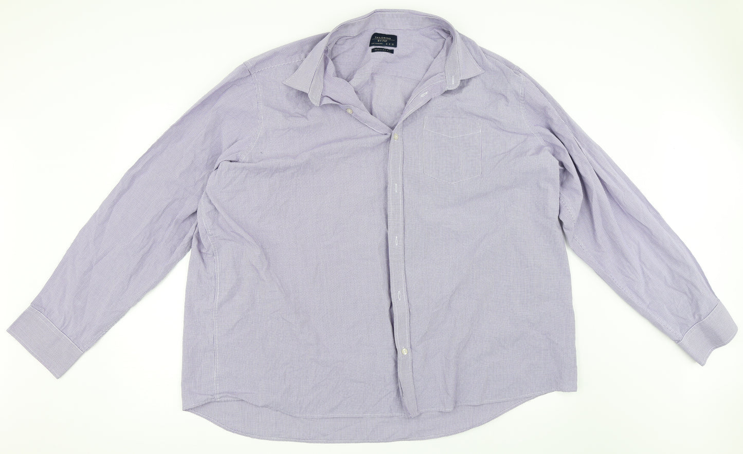 F&F Mens Purple    Dress Shirt Size 19