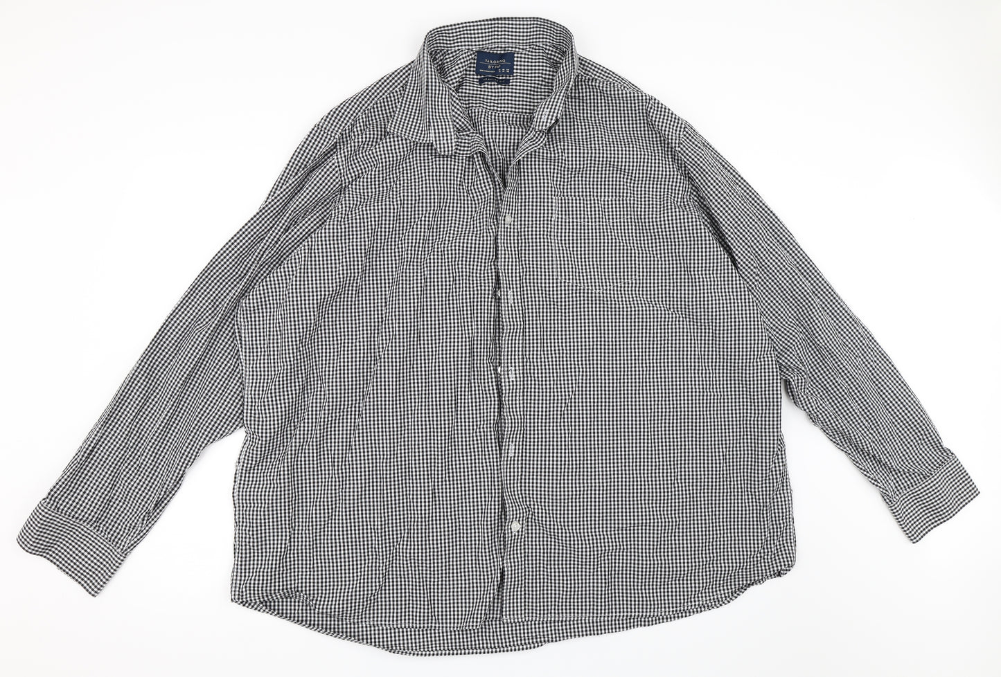 F&F Mens Black    Dress Shirt Size 19