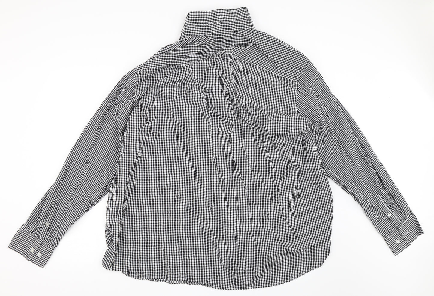 F&F Mens Black    Dress Shirt Size 19