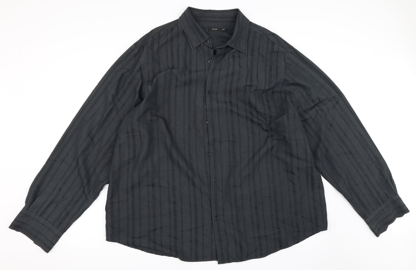 F&F Mens Grey    Button-Up Size 2XL