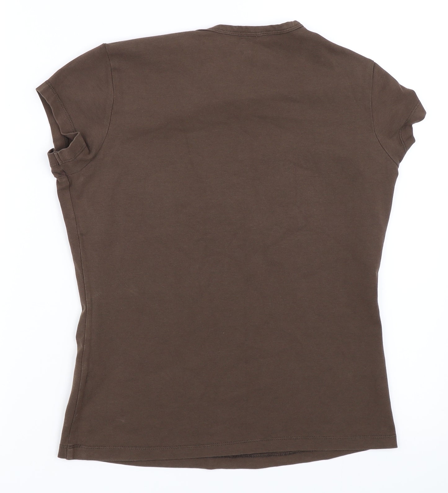 Jasper Conran Womens Brown   Basic T-Shirt Size 14