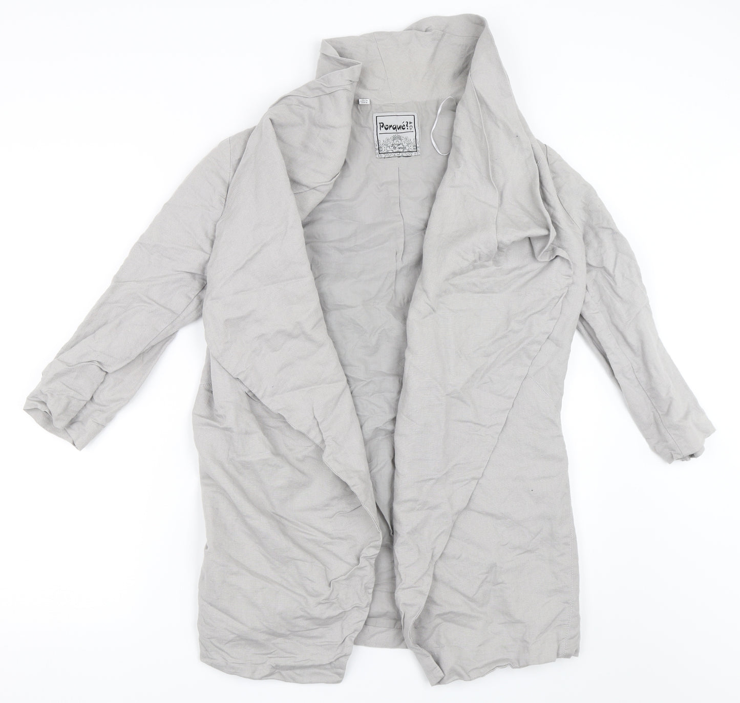 Porque & Co Womens Grey   Jacket  Size 14