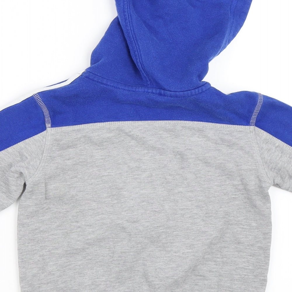 adidas Boys Grey   Full Zip Hoodie Size 3-4 Years