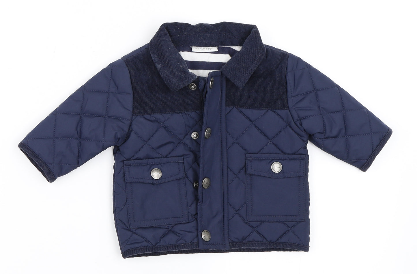 NEXT Boys Blue   Basic Coat Coat Size 0-3 Months