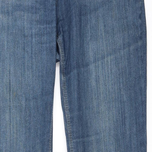 NEXT Womens Blue  Denim Straight Jeans Size 14 L33 in