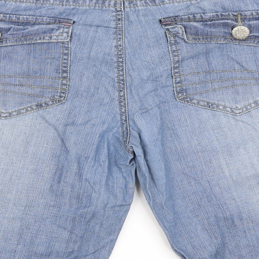 Primark Womens Blue  Denim Bermuda Shorts Size 16