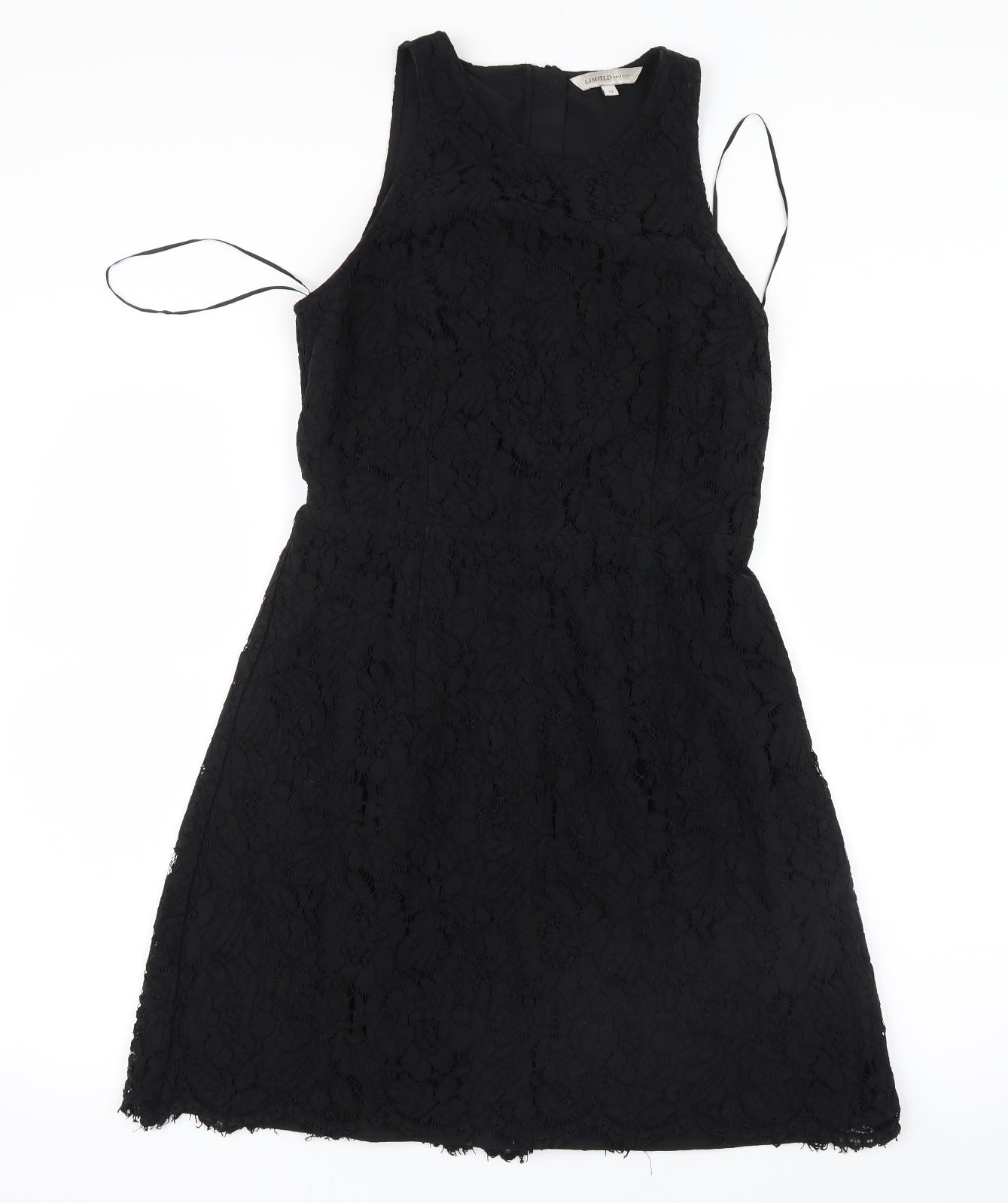 Marks and Spencer Womens Black  Lace Shirt Dress  Size 12