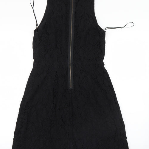 Marks and Spencer Womens Black  Lace Shirt Dress  Size 12