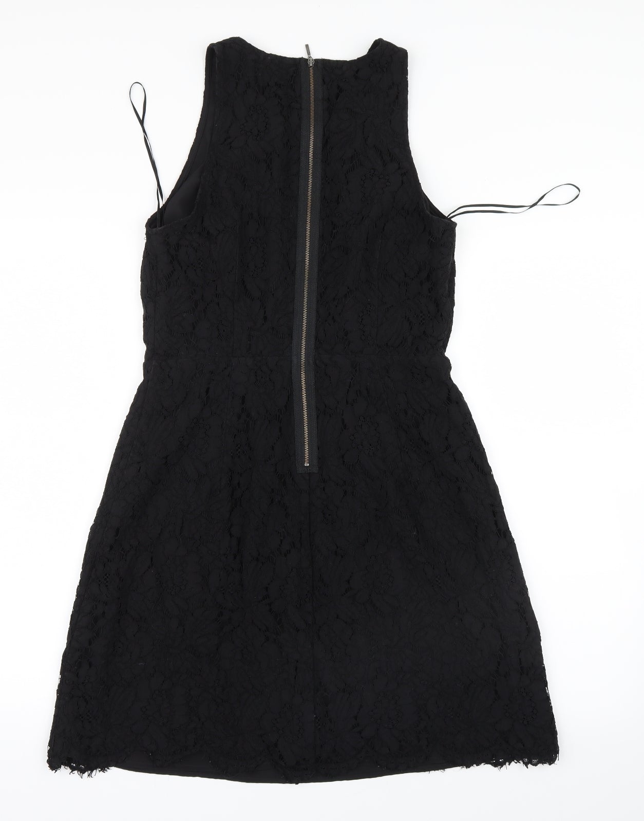 Marks and Spencer Womens Black  Lace Shirt Dress  Size 12