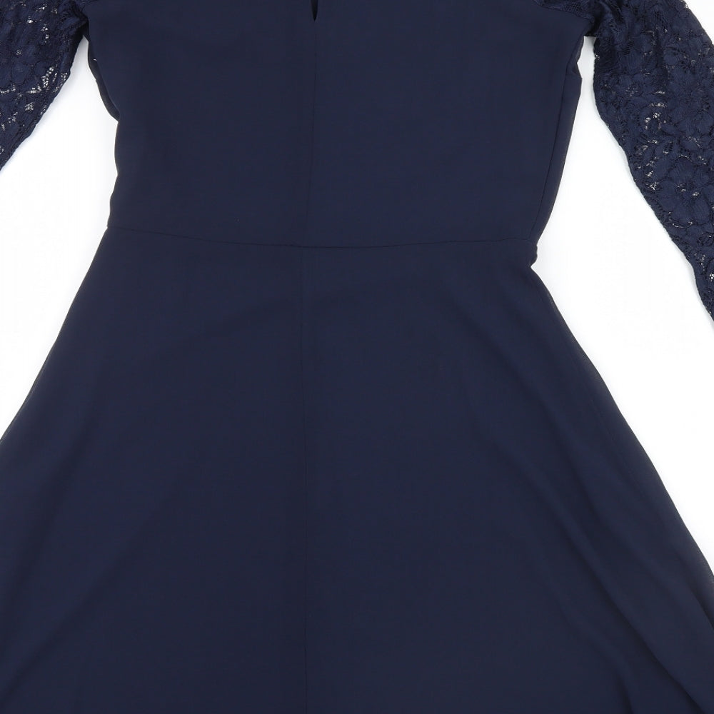 Dorothy Perkins Womens Blue   A-Line  Size 10