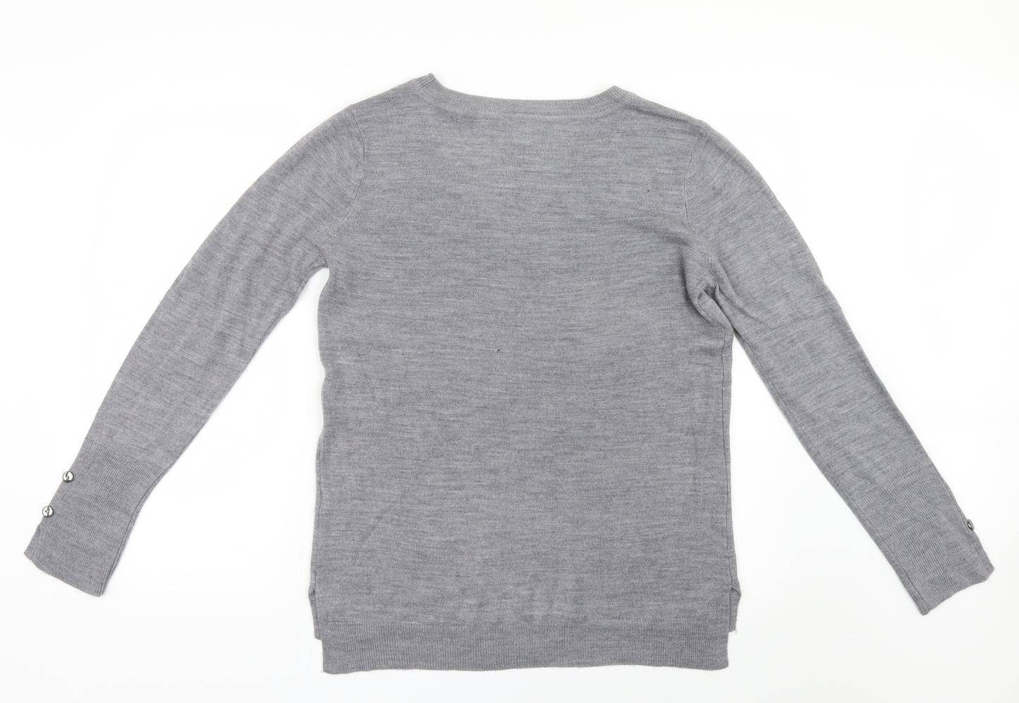 Primark Womens Grey  Knit Pullover Jumper Size 6