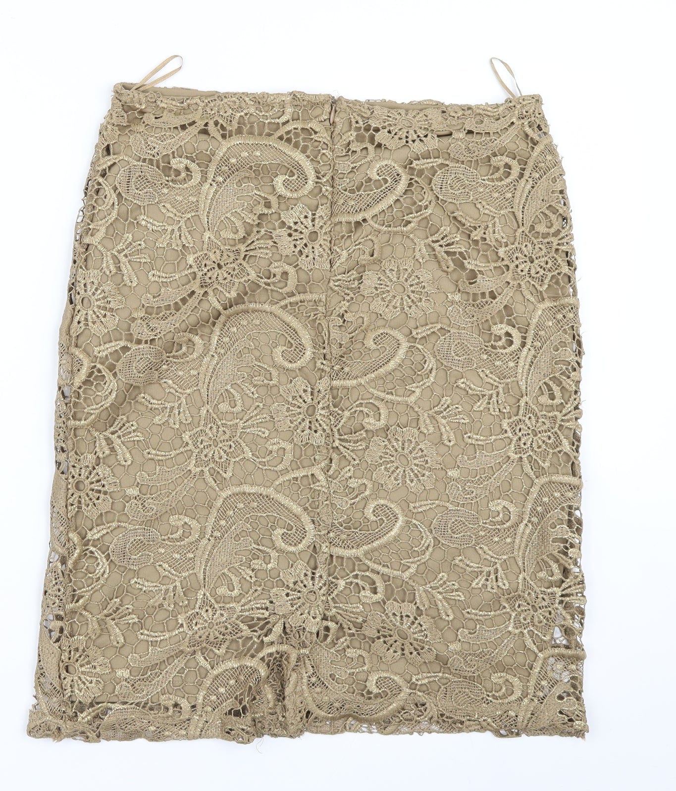 NEXT Womens Gold   Straight & Pencil Skirt Size 12