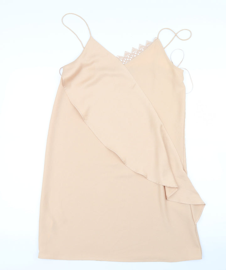 Mango Womens Beige   Shirt Dress  Size 6